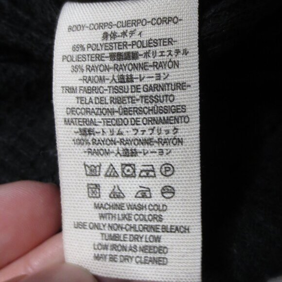 NWT FREE PEOPLE womens SHIRT boho BLACK blouse TOP ribbed CROPPED size M - Picture 14 of 16